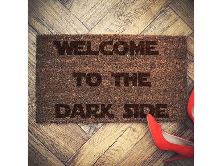 "WELCOME TO THE DARKSIDE" wycieraczka kokosowa Włókno kokosowe Kategoria Wycieraczki
