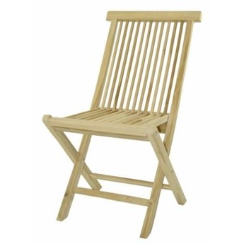 Krzesło ogrodowe z drewna TEAK - składane