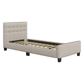 Łóżko tapicerowane 90X200 SF942 WELUR BEŻ