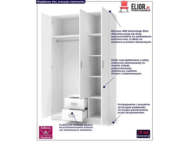 Szafa Lines S3 - dąb sonoma z lustrem Drewno Płyta MDF Kolor Beżowy