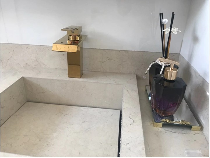 opinie BATERIA ŁAZIENKOWA LUXURY GOLDEN Bateria stojąca Kolor Złoty