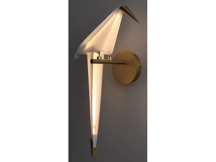 Metalowy kinkiet w kształcie ptaka Loro Wall Left Kinkiet LED Tworzywo sztuczne Kinkiet z kloszem Kinkiet dekoracyjny Styl Nowoczesny