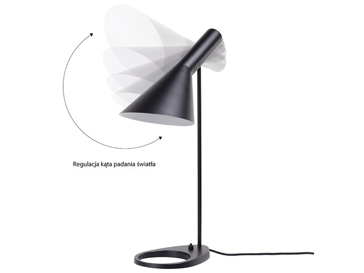 Aluminiowa lampka biurkowa Fono Styl Klasyczny Lampa z kloszem Metal Wysokość 50 cm Lampa biurkowa Kategoria Lampy stołowe