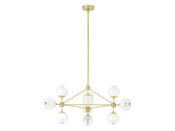 Żyrandol ze szklanymi kloszami Planetario 10 Lampa kula Szkło Lampa z kloszem Metal Ilość źródeł światła 10 źródeł