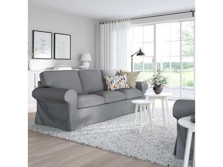 EKTORP Sofa 3-osobowa Stała konstrukcja Głębokość 88 cm Głębokość 49 cm Szerokość 218 cm Boki Z bokami