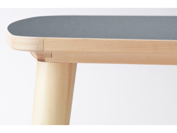 OMTANKSAM Stół Wysokość 74 cm Długość 95 cm Szerokość 95 cm Drewno Płyta MDF Długość 140 cm Kolor Szary