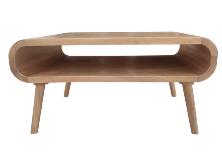 Stolik GUBBE - 80x60 cm (Karmel) Zestaw stolików Styl Nowoczesny Drewno Rozmiar blatu 60x80 cm