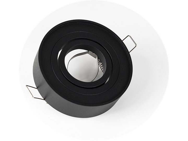 Punktowa oprawa sufitowa wpuszczana SKAND 1 MINI Black IP20 okrągła czarna EDO777127 EDO Oprawa wpuszczana Okrągłe Oprawa stropowa Kolor Czarny
