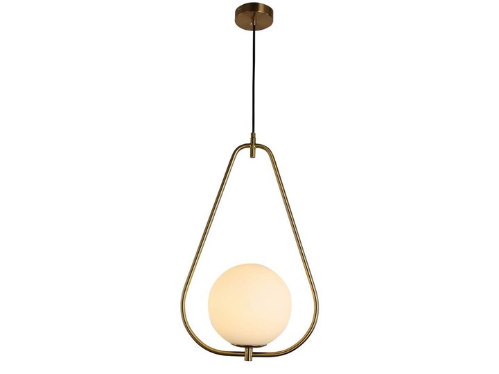 LAMPA WISZĄCA NOWOCZESNA MOSIĘŻNA STELVIO W5 LUMINA DECO Szkło Mosiądz Lampa z kloszem Lampa z abażurem Metal Styl Nowoczesny