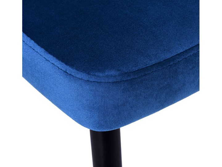 Krzesło tapicerowane Lincoln Velvet granatowy Wysokość 92 cm Styl Glamour Tkanina Wysokość 43 cm Krzesło inspirowane Skóra Głębokość 45 cm Wysokość 47 cm Metal Szerokość 38 cm Welur Tworzywo sztuczne Wysokość 38 cm Styl Nowoczesny