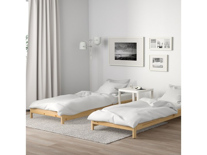 IKEA UTÅKER Łóżko sztaplowane, sosna, 80x200 cm Drewno Podwójne Kategoria Łóżka dla dzieci