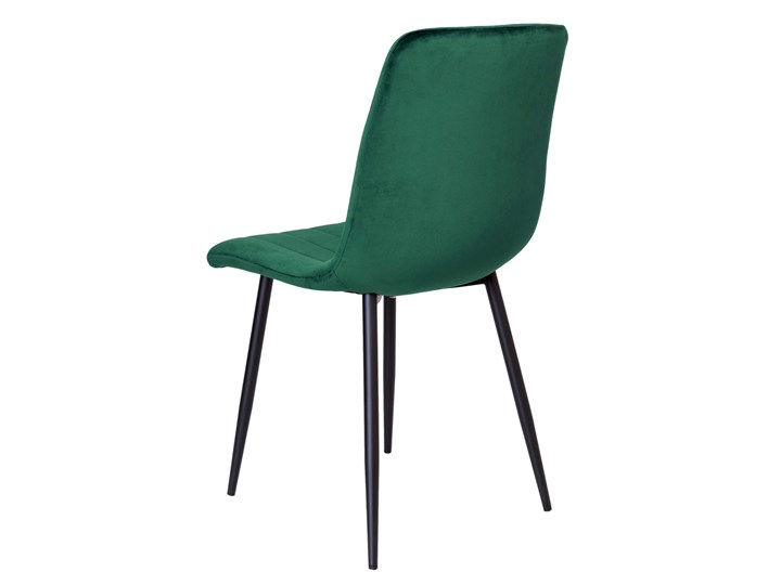 Krzesło tapicerowane Fresno Velvet ciemno-zielone Metal Stal Krzesło inspirowane Tkanina Wysokość 44 cm Głębokość 40 cm Wysokość 89 cm Skóra Szerokość 45 cm Styl Nowoczesny
