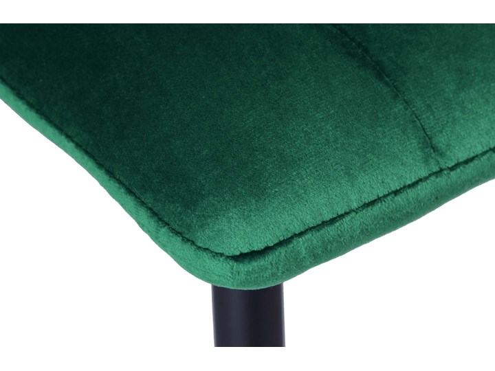 Krzesło tapicerowane Fresno Velvet ciemno-zielone Szerokość 45 cm Stal Wysokość 89 cm Wysokość 44 cm Głębokość 40 cm Tkanina Krzesło inspirowane Skóra Metal Pomieszczenie Biuro i pracownia