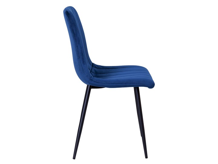 Krzesło tapicerowane Fresno Velvet granatowe Stal Głębokość 40 cm Tkanina Metal Wysokość 89 cm Szerokość 45 cm Skóra Wysokość 44 cm Krzesło inspirowane Pomieszczenie Pokój nastolatka Pomieszczenie Jadalnia