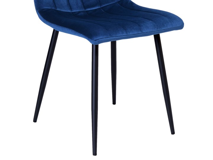 Krzesło tapicerowane Fresno Velvet granatowe Stal Krzesło inspirowane Głębokość 40 cm Tkanina Wysokość 44 cm Wysokość 89 cm Metal Skóra Szerokość 45 cm Pomieszczenie Salon