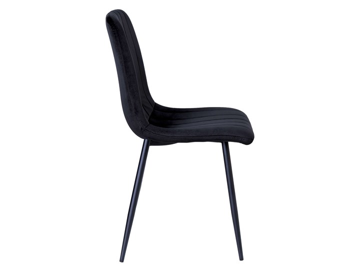Krzesło tapicerowane Fresno Velvet czarne Skóra Wysokość 89 cm Kolor Czarny Krzesło inspirowane Wysokość 44 cm Stal Głębokość 40 cm Tkanina Metal Szerokość 45 cm Kategoria Krzesła kuchenne