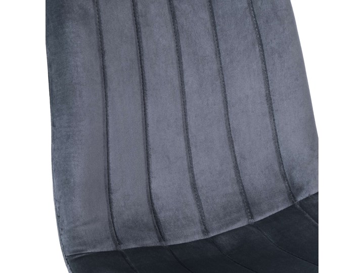 Krzesło tapicerowane Fresno Velvet grafitowe Tkanina Krzesło inspirowane Wysokość 89 cm Skóra Stal Szerokość 45 cm Wysokość 44 cm Metal Głębokość 40 cm Styl Glamour