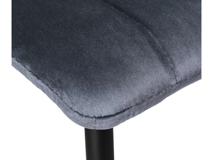 Krzesło tapicerowane Fresno Velvet grafitowe Stal Wysokość 44 cm Tkanina Krzesło inspirowane Skóra Szerokość 45 cm Głębokość 40 cm Wysokość 89 cm Pomieszczenie Salon Metal Pomieszczenie Pokój nastolatka