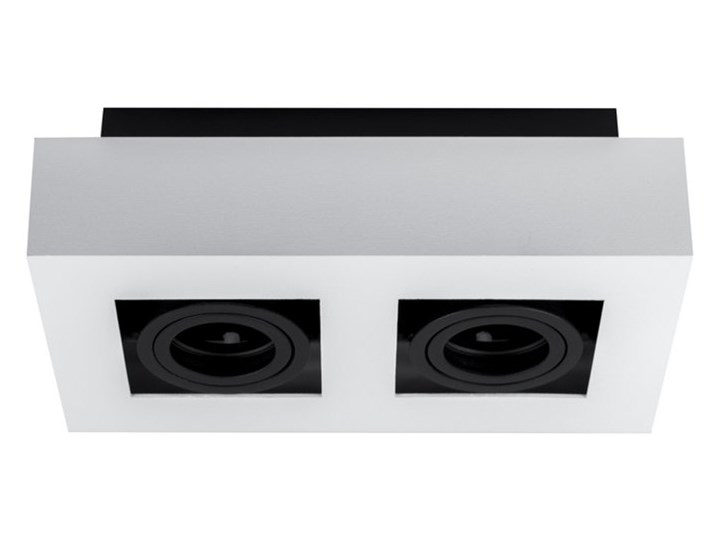 Lampa sufitowa natynkowa OSMIN 2 White IP20 kwadratowa podwójna biało - czarna mat EDO777145 EDO