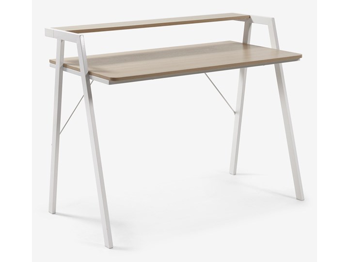 La Forma - Aarhus Desk - Skandynawski styl - Designerskie i Stylowe Biurko do Domu Biurko tradycyjne Metal Płyta MDF Stal Drewno Kategoria Biurka