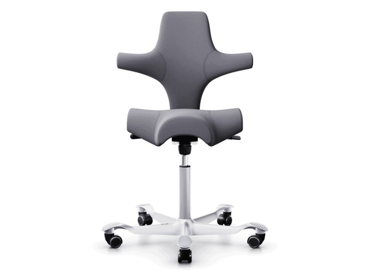 HÅG - Capisco 8106 - Szary - Designerski i Ergonomiczny Fotel Biurowy do Domu Tkanina Pomieszczenie Biuro i pracownia Fotel inspirowany Kategoria Fotele do salonu