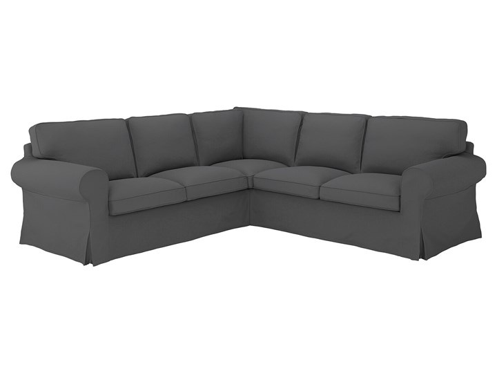 EKTORP Sofa narożna 4-osobowa Wysokość 45 cm Wysokość 88 cm Szerokość 243 cm Stała konstrukcja W kształcie L Nóżki Bez nóżek