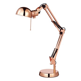 Lampa biurkowa GoodHome Bakossi 1-punktowa E14 miedź