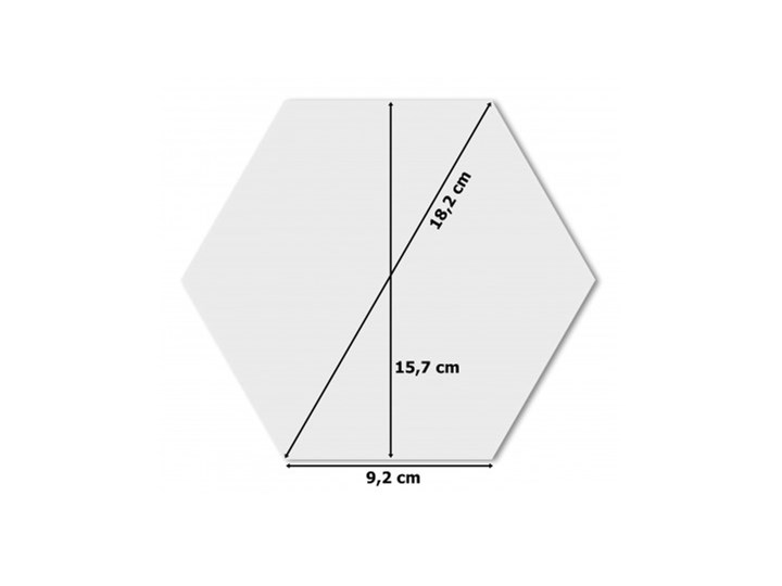 Dekoracyjne lustro akrylowe Hex - srebrne Kategoria Lustra