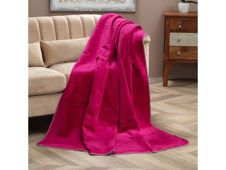 Koc Cosy Home 150x200 Fuchsia&Lavender, 150 x 200 cm Bawełna Pomieszczenie Pokój nastolatka Akryl 150x200 cm Kolor Różowy