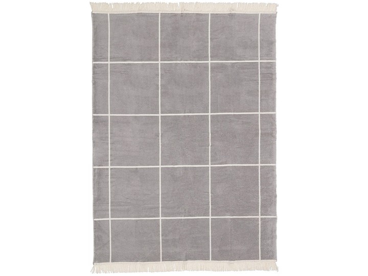 Koc Cosy Home 150x200 Grey&Ecru Check, 150 x 200 cm Bawełna Pomieszczenie Pokój nastolatka Akryl 150x200 cm Kolor Szary