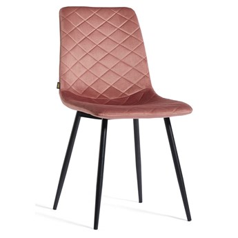 Krzesło tapicerowane różowe DC-6400 RÓŻOWY WELUR 44