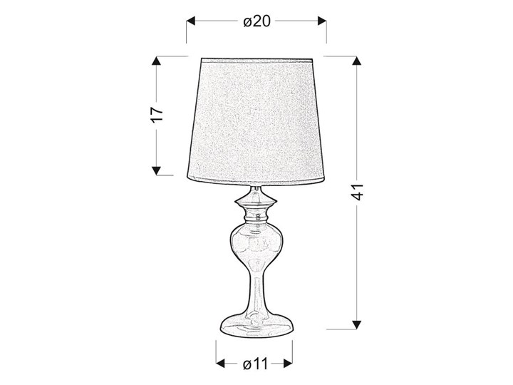 Lampka stołowa błękitna nocna Berkane 41-11749 Metal Lampa nocna Tkanina Kolor Lampa z abażurem Kategoria Lampy stołowe