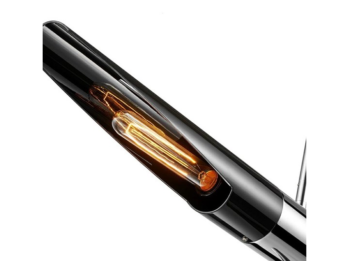 Lampa wisząca Apollo 2 czarna - stal polerowana Metal Lampa z kloszem Ilość źródeł światła 4 źródła Styl Klasyczny