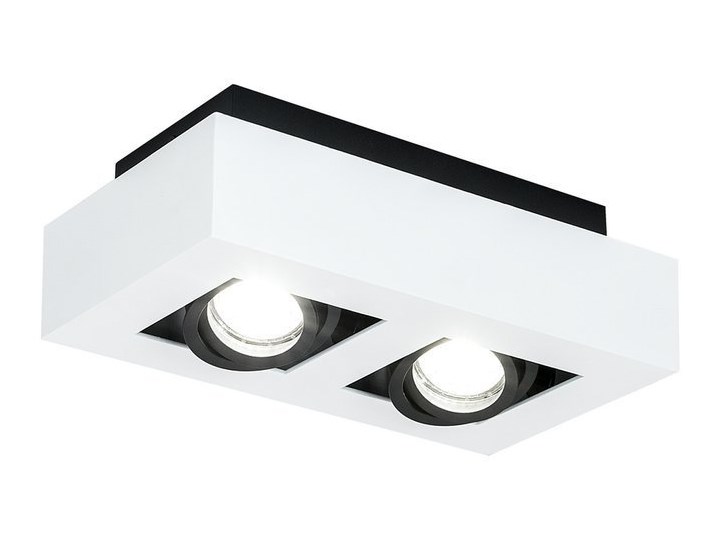 Lampa sufitowa natynkowa OSMIN 2 White IP20 kwadratowa podwójna biało - czarna mat EDO777145 EDO Prostokątne Oprawa stropowa Kwadratowe Kolor Biały