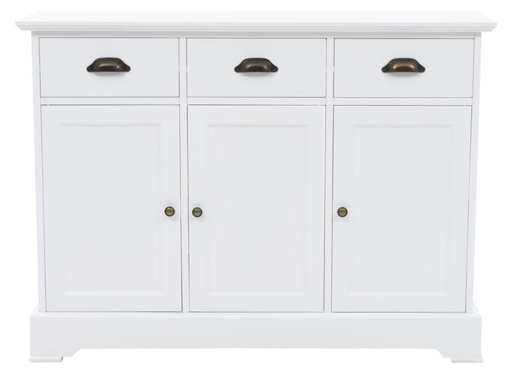 vidaXL Komoda 3-drzwiowa, MDF i drewno sosnowe, 105 x 35 x 77,5 cm Szerokość 105 cm Płyta MDF Głębokość 35 cm Wysokość 105 cm Pomieszczenie Salon Kategoria Komody