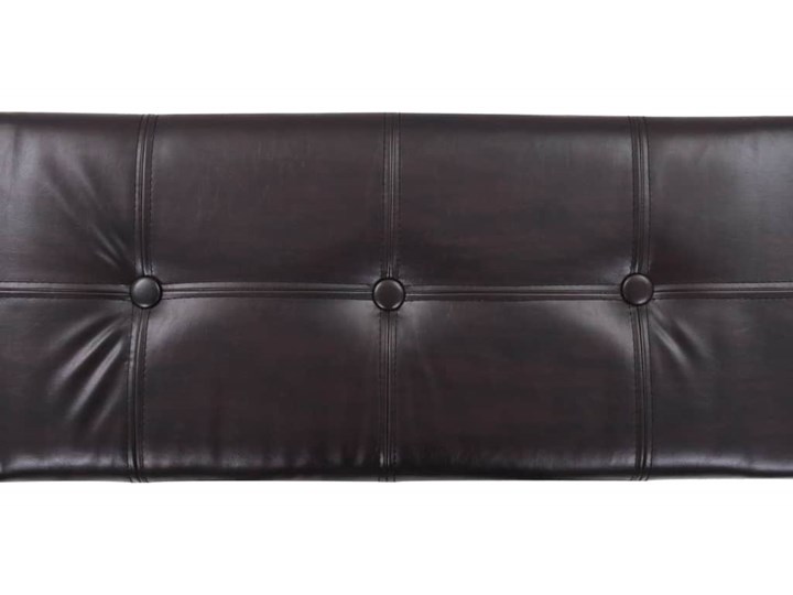 vidaXL Ławka z 3 koszami, trawa morska, 105 x 40 x 42 cm, brązowa