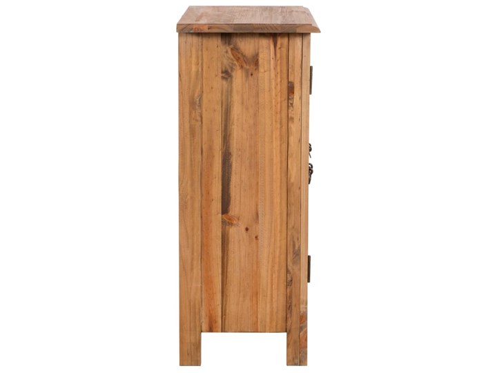 vidaXL Szafka do łazienki, lite drewno sosnowe z odzysku, 59x32x80 cm Głębokość 32 cm Kolor Brązowy Szerokość 59 cm Stojące Kategoria Szafki stojące