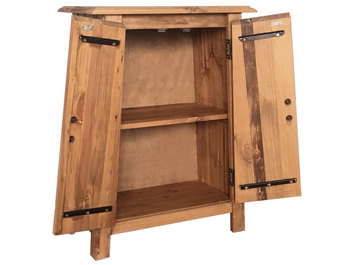 vidaXL Szafka do łazienki, lite drewno sosnowe z odzysku, 59x32x80 cm Stojące Głębokość 32 cm Szerokość 59 cm Kolor Brązowy