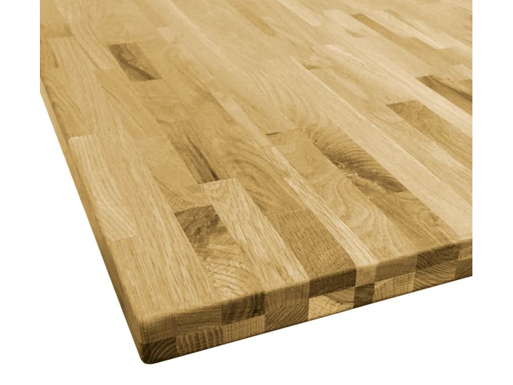 vidaXL Kwadratowy blat do stolika z drewna dębowego, 44 mm, 70 x 70 cm Drewno Kategoria Blaty kuchenne