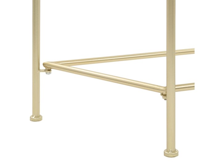 vidaXL Stolik boczny w stylu vintage, metalowy, 87 x 34 x 73 cm, złoty Z samym blatem Kategoria Konsole Szerokość 87 cm Głębokość 34 cm Rodzaj nóg Nogi proste