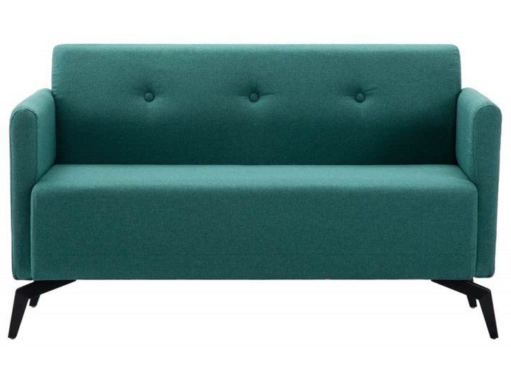 vidaXL 2-osobowa sofa tapicerowana tkaniną, 115x60x67 cm, zielona Głębokość 60 cm Stała konstrukcja Szerokość 115 cm Kategoria Sofy i kanapy