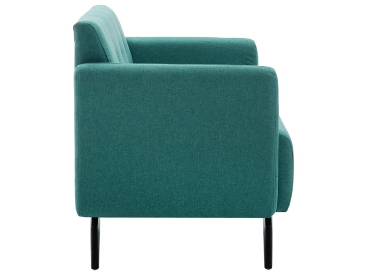 vidaXL 2-osobowa sofa tapicerowana tkaniną, 115x60x67 cm, zielona Głębokość 60 cm Szerokość 115 cm Stała konstrukcja Kolor Zielony