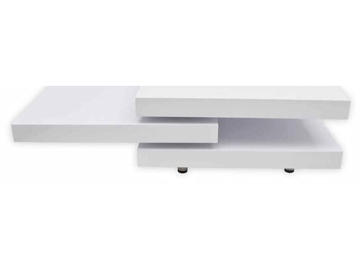 vidaXL 3-poziomowy stolik o wysokim połysku, biały Wysokość 31 cm Płyta MDF Kategoria Stoliki i ławy Rodzaj nóg Bez nóg