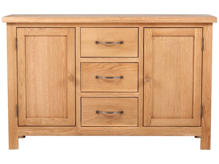 vidaXL Komoda z 3 szufladami, 110 x 33,5 x 70 cm, lite drewno dębowe Głębokość 34 cm Kategoria Komody Szerokość 110 cm Płyta MDF Z szafkami i szufladami Wykończenie Mat