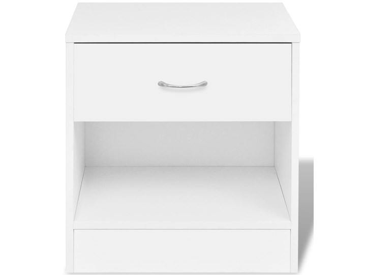 vidaXL 2 szafki nocne z szufladą, białe Głębokość 31 cm Płyta laminowana Styl Nowoczesny Szerokość 37 cm Płyta MDF Płyta meblowa Uniwersalne Wysokość 38 cm Kategoria Szafki i regały