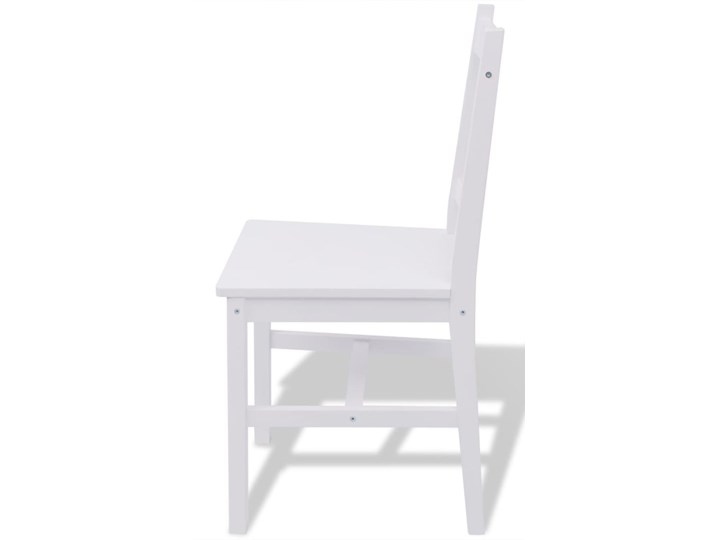 vidaXL Zestaw mebli do jadalni 3 elementy drewno sosnowe biały Liczba krzeseł 2 krzesła