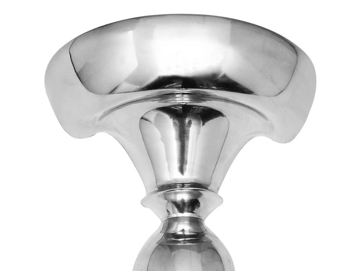 vidaXL Półka/Stolik konsola ścienna z aluminium 35x17x81 cm, srebrna Z półką Kategoria Konsole Styl Tradycyjny