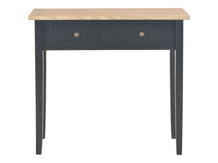 vidaXL Stolik konsolowy, czarny, 79x30x74 cm, drewniany Głębokość 30 cm Sosna Płyta MDF Z szufladą Rodzaj nóg Nogi proste Drewno Szerokość 79 cm Pomieszczenie Salon