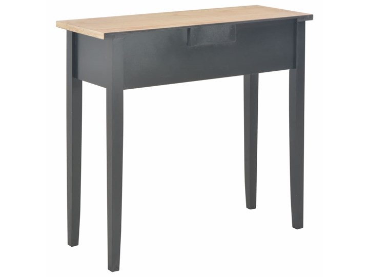vidaXL Stolik konsolowy, czarny, 79x30x74 cm, drewniany Z szufladą Szerokość 79 cm Płyta MDF Pomieszczenie Garderoba Głębokość 30 cm Drewno Sosna Rodzaj nóg Nogi proste