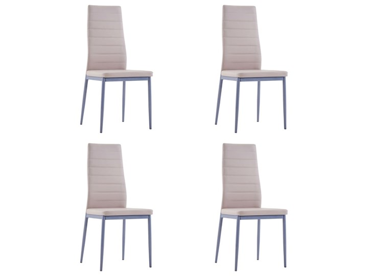 vidaXL 5-częściowy zestaw mebli do jadalni, cappuccino Liczba krzeseł 5 krzeseł Liczba krzeseł 4 krzesła